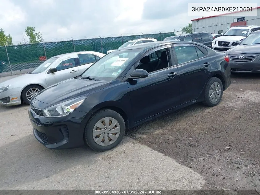 3KPA24AB0KE210601 2019 Kia Rio Lx