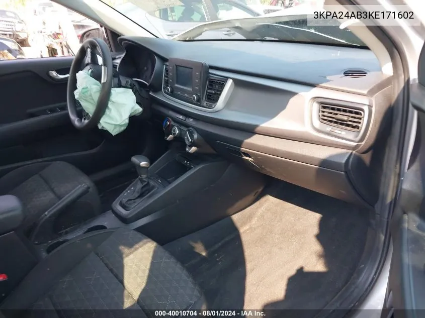 3KPA24AB3KE171602 2019 Kia Rio S