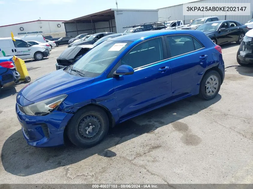 3KPA25AB0KE202147 2019 Kia Rio 5-Door S