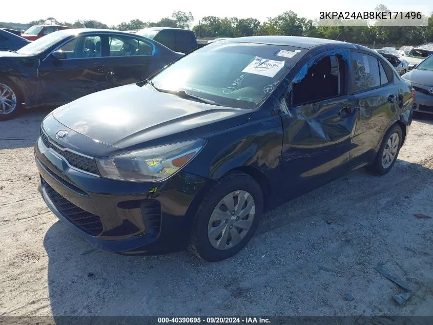 3KPA24AB8KE171496 2019 Kia Rio S