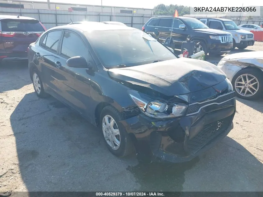 2019 Kia Rio S VIN: 3KPA24AB7KE226066 Lot: 40529379