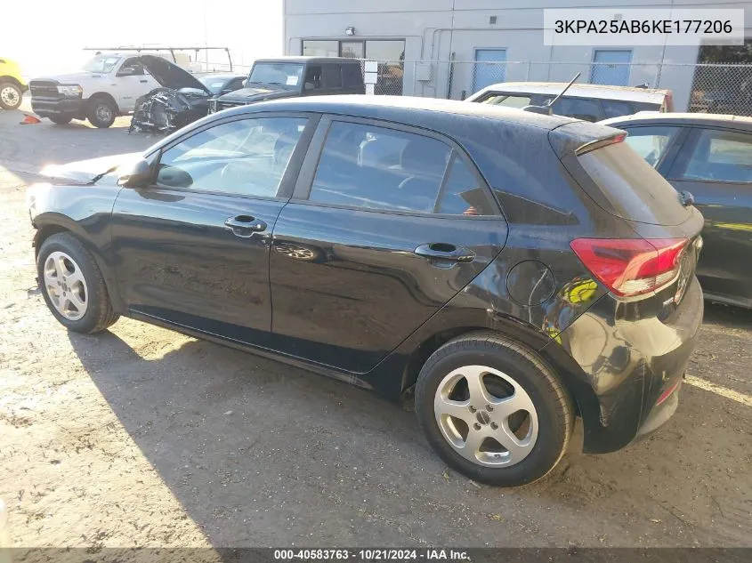 2019 Kia Rio S VIN: 3KPA25AB6KE177206 Lot: 40583763