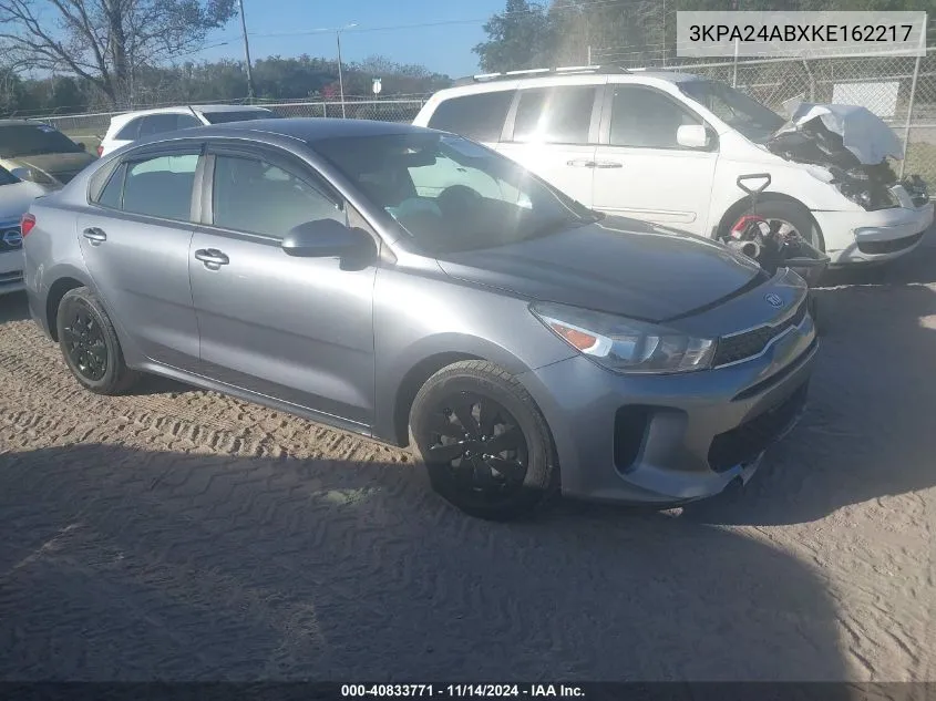 2019 Kia Rio Lx/S VIN: 3KPA24ABXKE162217 Lot: 40833771