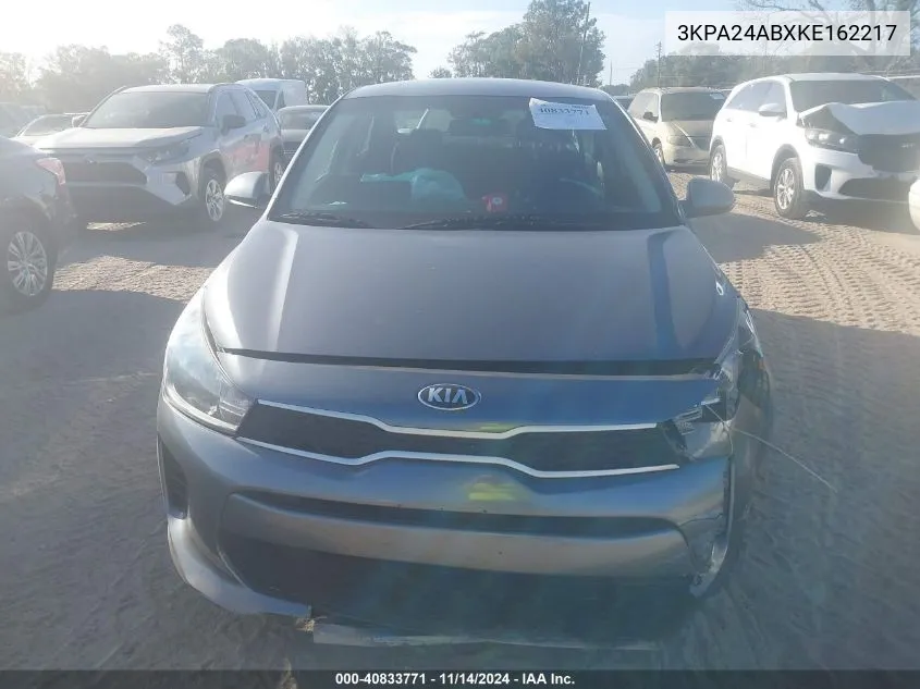 2019 Kia Rio Lx/S VIN: 3KPA24ABXKE162217 Lot: 40833771