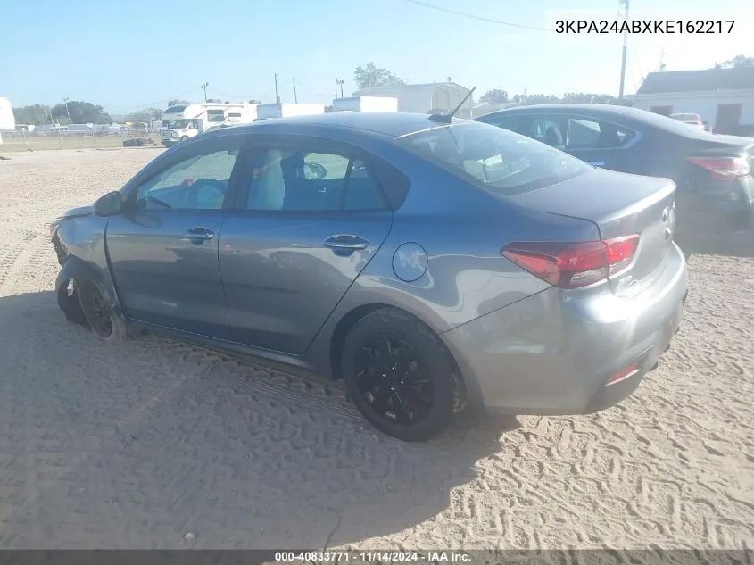 2019 Kia Rio Lx/S VIN: 3KPA24ABXKE162217 Lot: 40833771