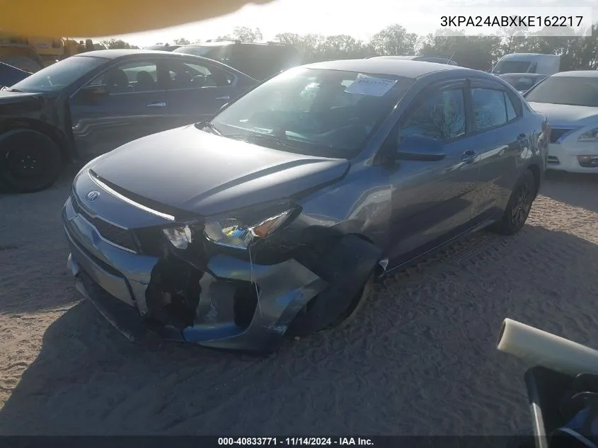 2019 Kia Rio Lx/S VIN: 3KPA24ABXKE162217 Lot: 40833771