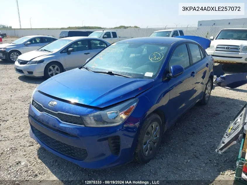 3KPA24ADXLE257072 2020 Kia Rio