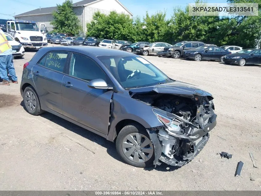 2020 Kia Rio 5-Door S VIN: 3KPA25AD7LE313541 Lot: 39616984