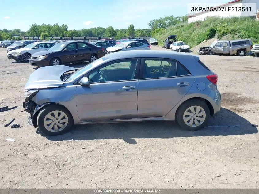 2020 Kia Rio 5-Door S VIN: 3KPA25AD7LE313541 Lot: 39616984