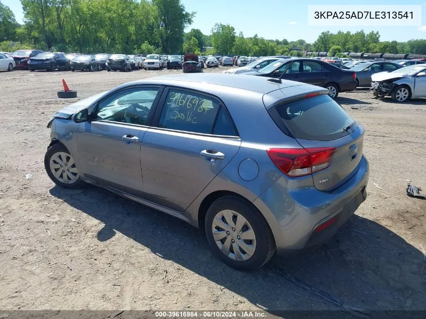 3KPA25AD7LE313541 2020 Kia Rio 5-Door S