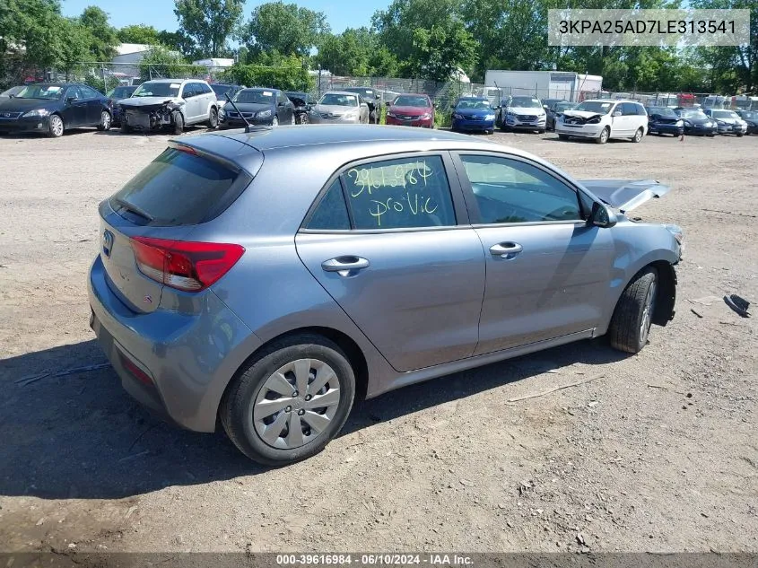 3KPA25AD7LE313541 2020 Kia Rio 5-Door S