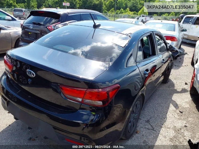 3KPA24AD7LE335047 2020 Kia Rio Lx