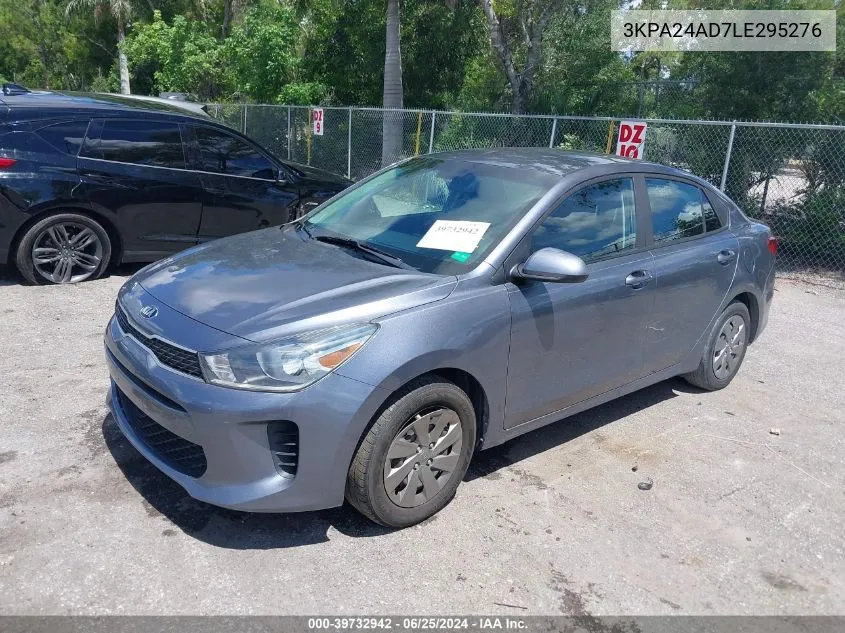 2020 Kia Rio S VIN: 3KPA24AD7LE295276 Lot: 39732942