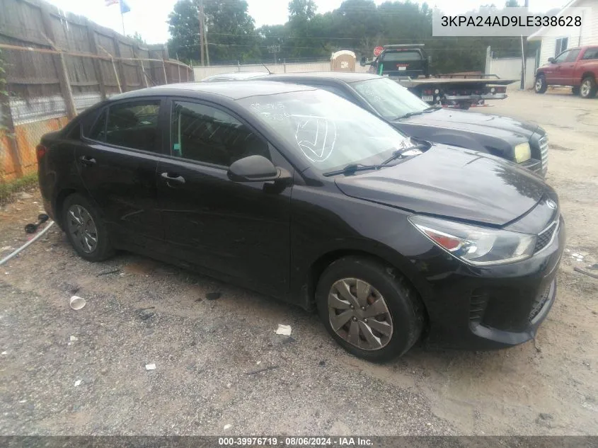 2020 Kia Rio S VIN: 3KPA24AD9LE338628 Lot: 39976719