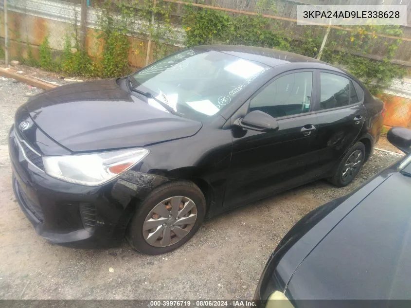 2020 Kia Rio S VIN: 3KPA24AD9LE338628 Lot: 39976719