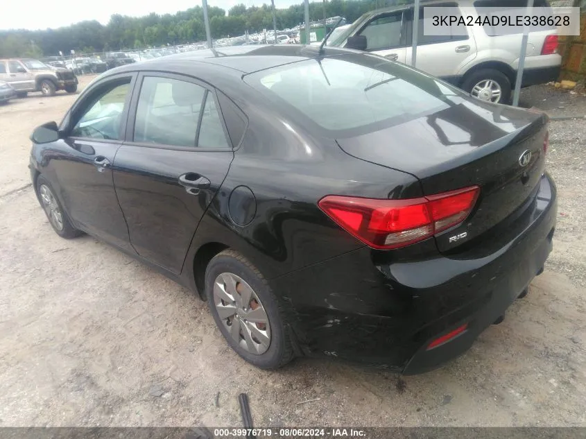 2020 Kia Rio S VIN: 3KPA24AD9LE338628 Lot: 39976719