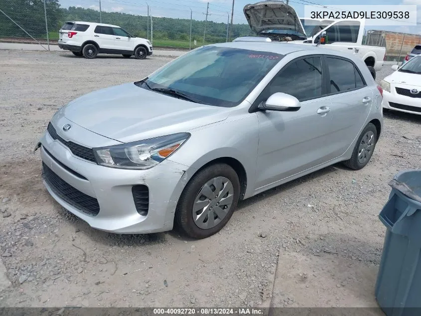 2020 Kia Rio 5-Door S VIN: 3KPA25AD9LE309538 Lot: 40092720