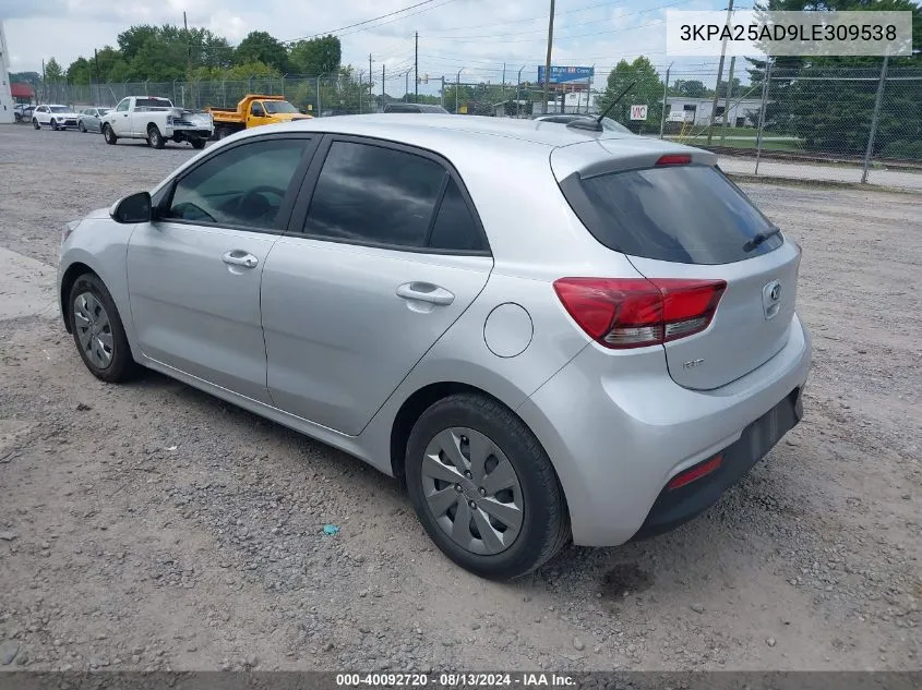 3KPA25AD9LE309538 2020 Kia Rio 5-Door S