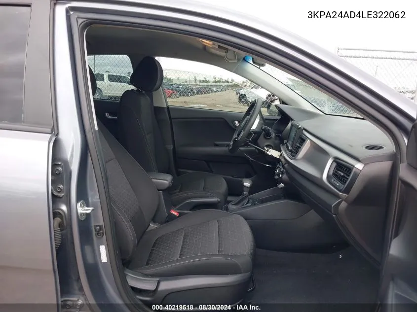 3KPA24AD4LE322062 2020 Kia Rio S