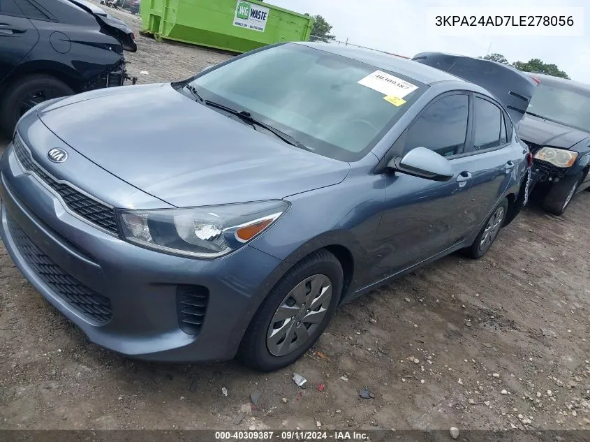 3KPA24AD7LE278056 2020 Kia Rio Lx/S