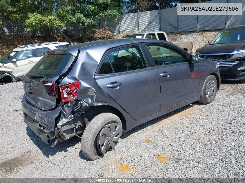 2020 Kia Rio 5-Door S VIN: 3KPA25AD2LE279606 Lot: 40321220