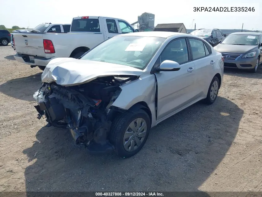 3KPA24AD2LE335246 2020 Kia Rio Lx/S