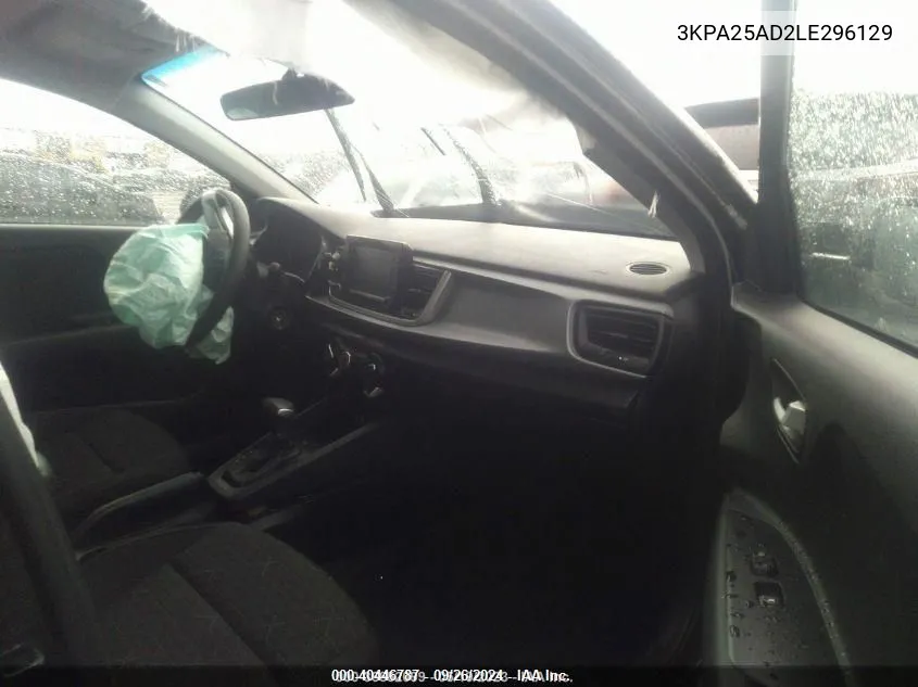 3KPA25AD2LE296129 2020 Kia Rio 5-Door S