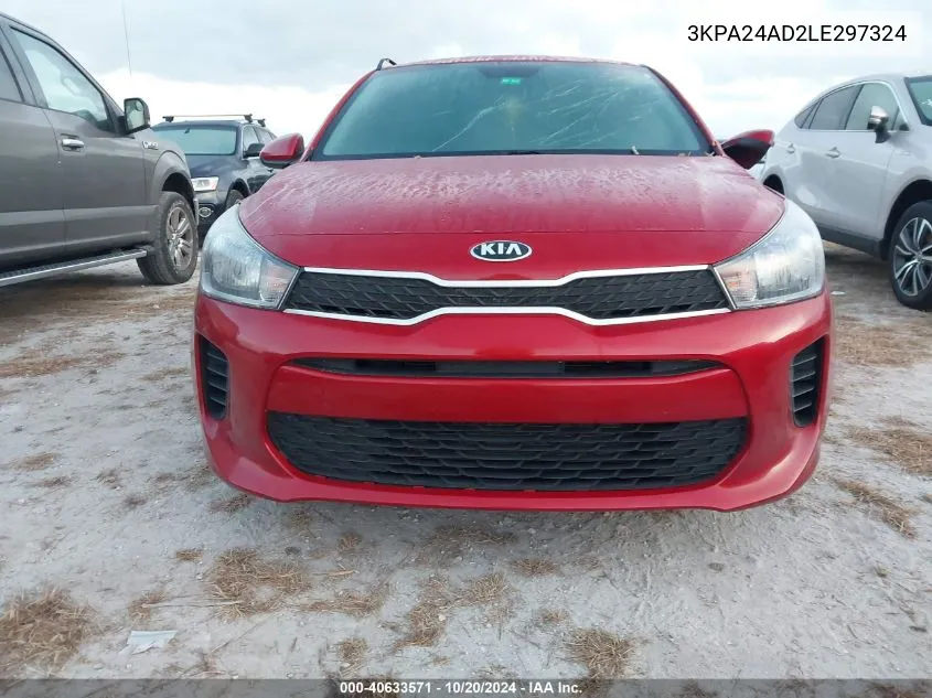 2020 Kia Rio Lx/S VIN: 3KPA24AD2LE297324 Lot: 40633571