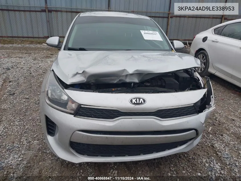 2020 Kia Rio Lx VIN: 3KPA24AD9LE338953 Lot: 40868847