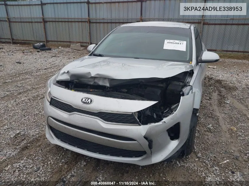 2020 Kia Rio Lx VIN: 3KPA24AD9LE338953 Lot: 40868847