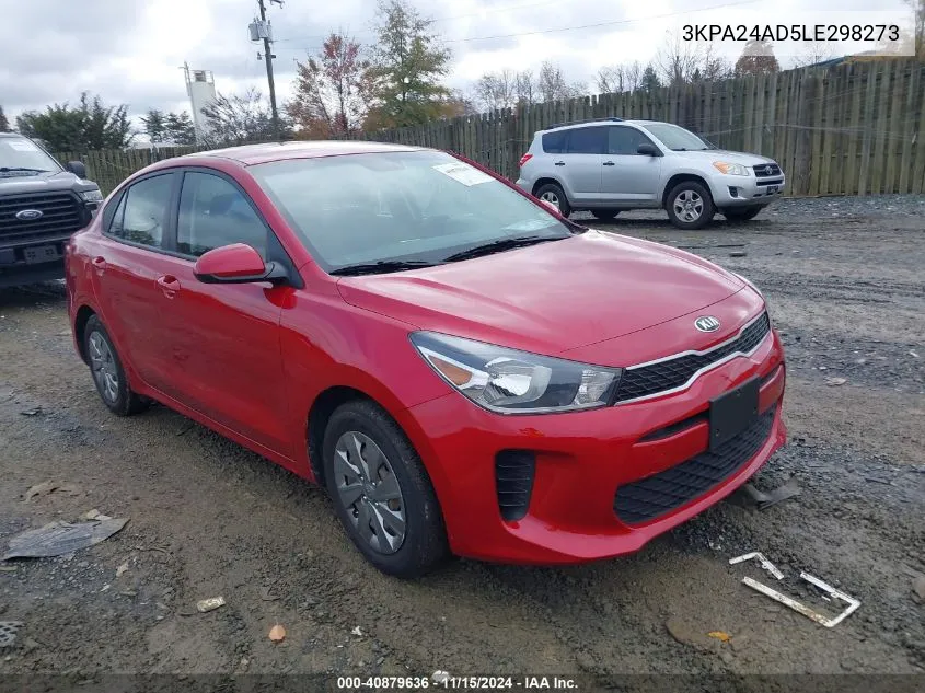 2020 Kia Rio S VIN: 3KPA24AD5LE298273 Lot: 40879636