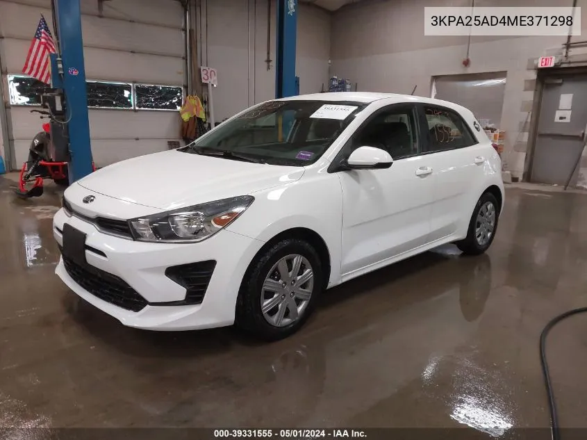 3KPA25AD4ME371298 2021 Kia Rio 5-Door S