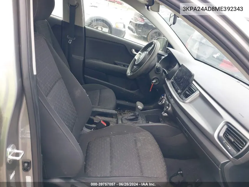 3KPA24AD8ME392343 2021 Kia Rio S