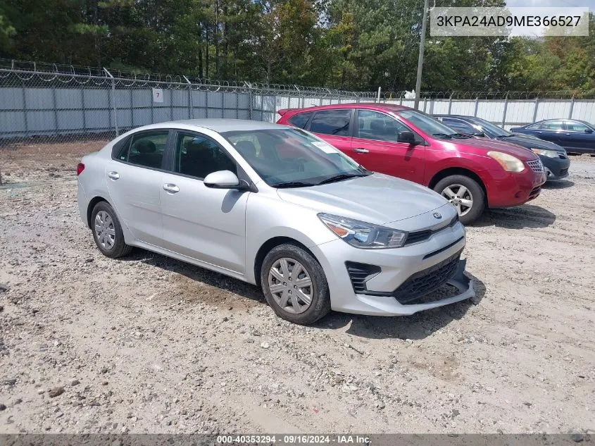 2021 Kia Rio S VIN: 3KPA24AD9ME366527 Lot: 40353294