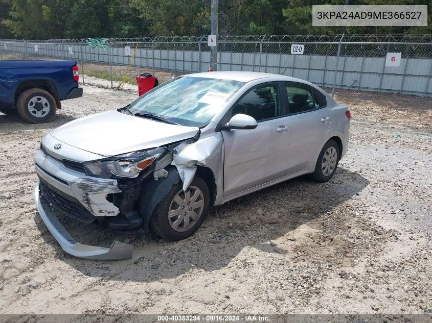 2021 Kia Rio S VIN: 3KPA24AD9ME366527 Lot: 40353294