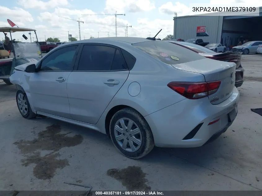 3KPA24AD1ME379109 2021 Kia Rio Lx