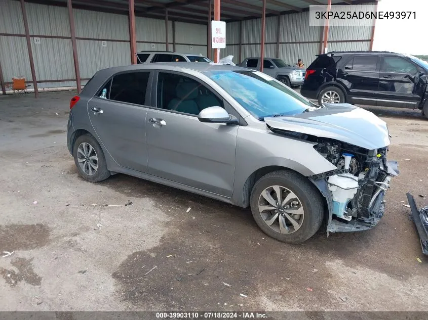 3KPA25AD6NE493971 2022 Kia Rio 5-Door S