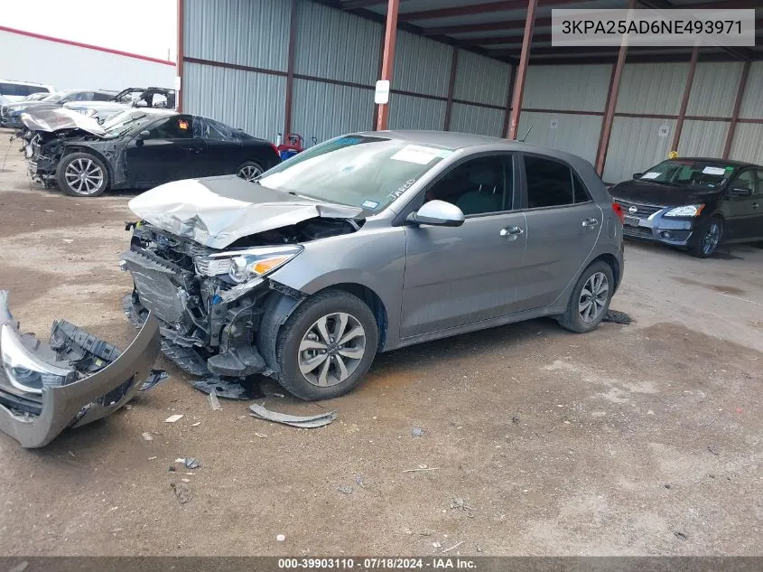 2022 Kia Rio 5-Door S VIN: 3KPA25AD6NE493971 Lot: 39903110