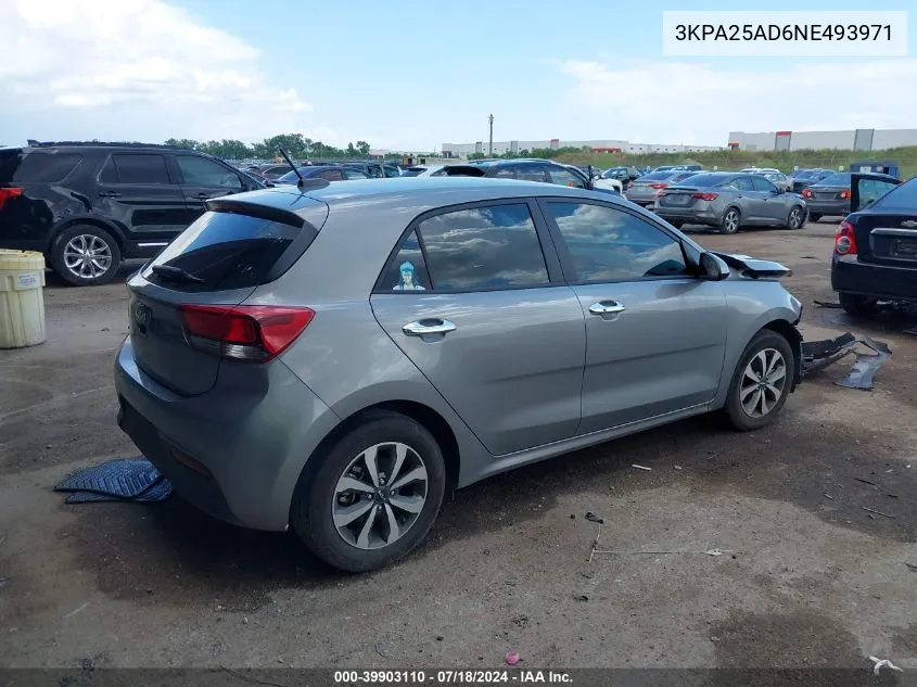 3KPA25AD6NE493971 2022 Kia Rio 5-Door S