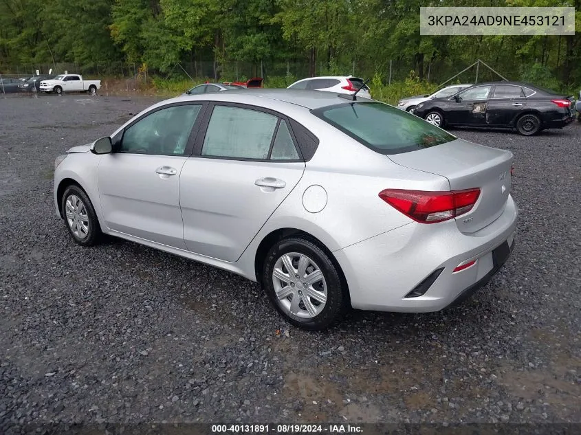 2022 Kia Rio Lx VIN: 3KPA24AD9NE453121 Lot: 40131891