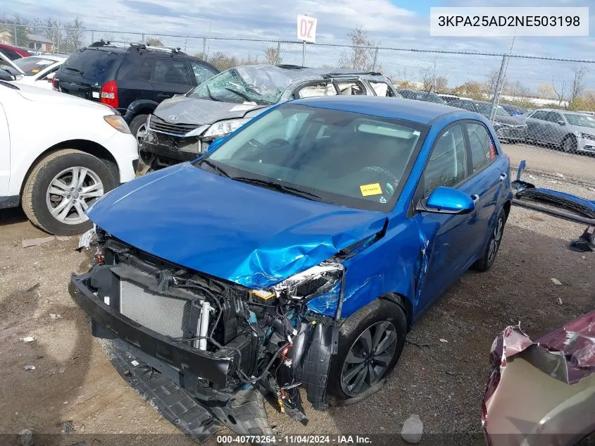 2022 Kia Rio 5-Door S VIN: 3KPA25AD2NE503198 Lot: 40773264