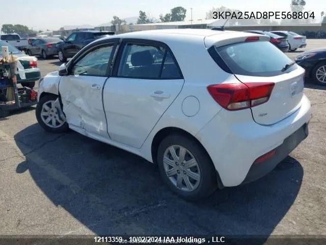 2023 Kia Rio S VIN: 3KPA25AD8PE568804 Lot: 12113359