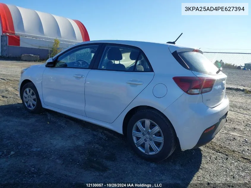 2023 Kia Rio 5-Door VIN: 3KPA25AD4PE627394 Lot: 12130057