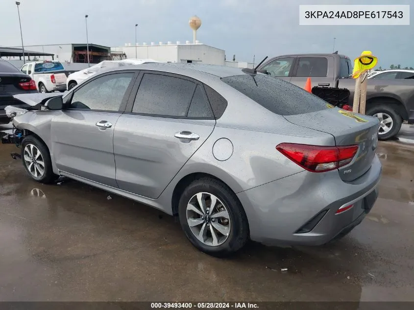 3KPA24AD8PE617543 2023 Kia Rio S