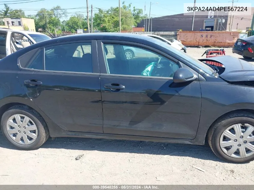 3KPA24AD4PE567224 2023 Kia Rio S