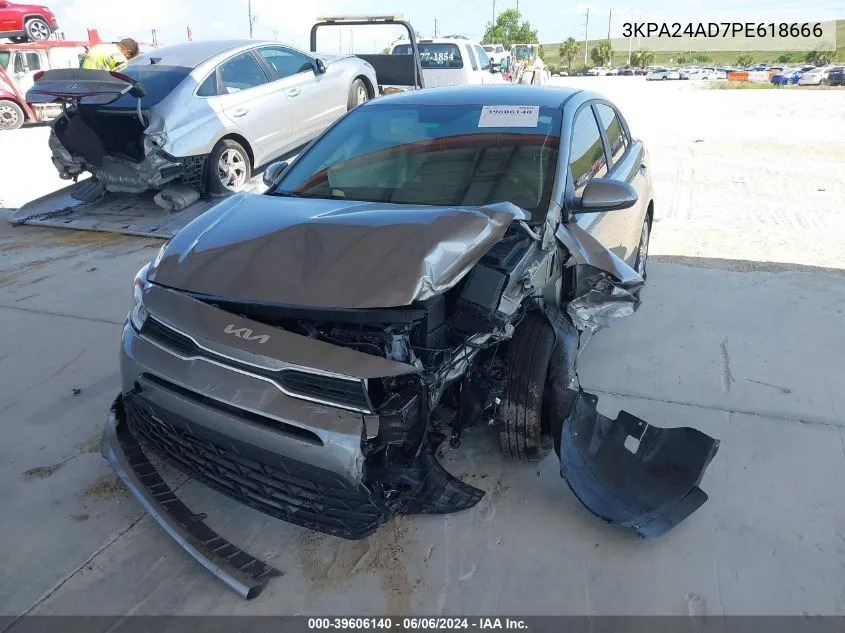 2023 Kia Rio S VIN: 3KPA24AD7PE618666 Lot: 39606140