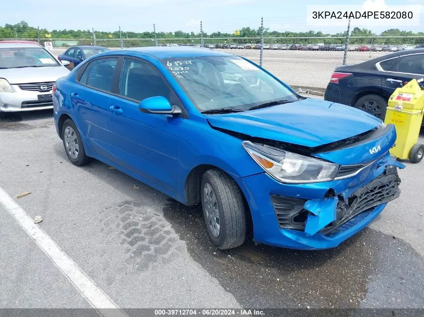 2023 Kia Rio S VIN: 3KPA24AD4PE582080 Lot: 39712704