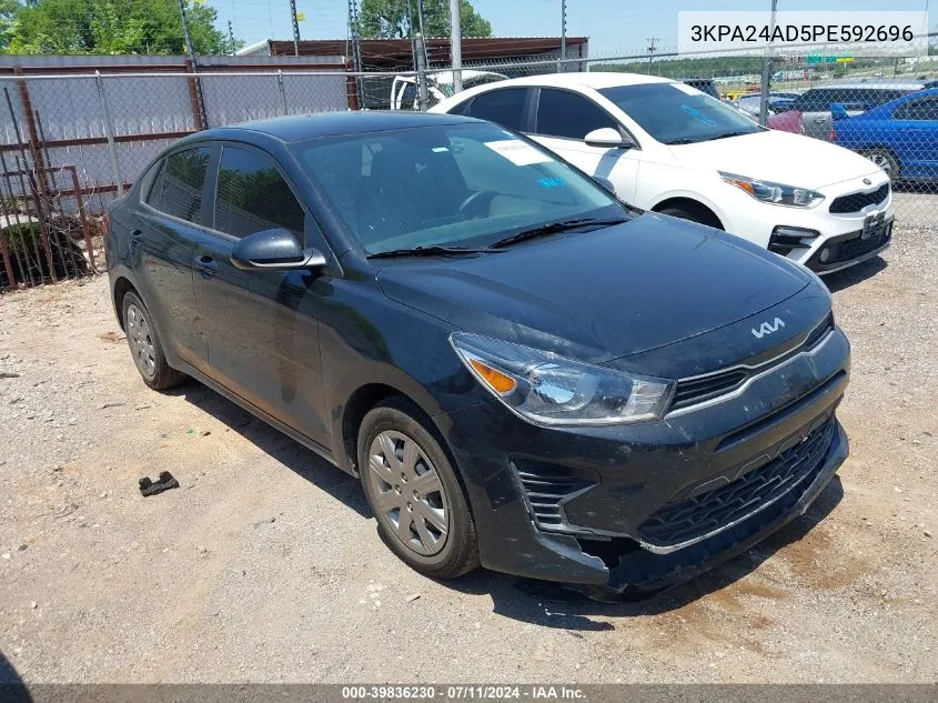 2023 Kia Rio S VIN: 3KPA24AD5PE592696 Lot: 39836230