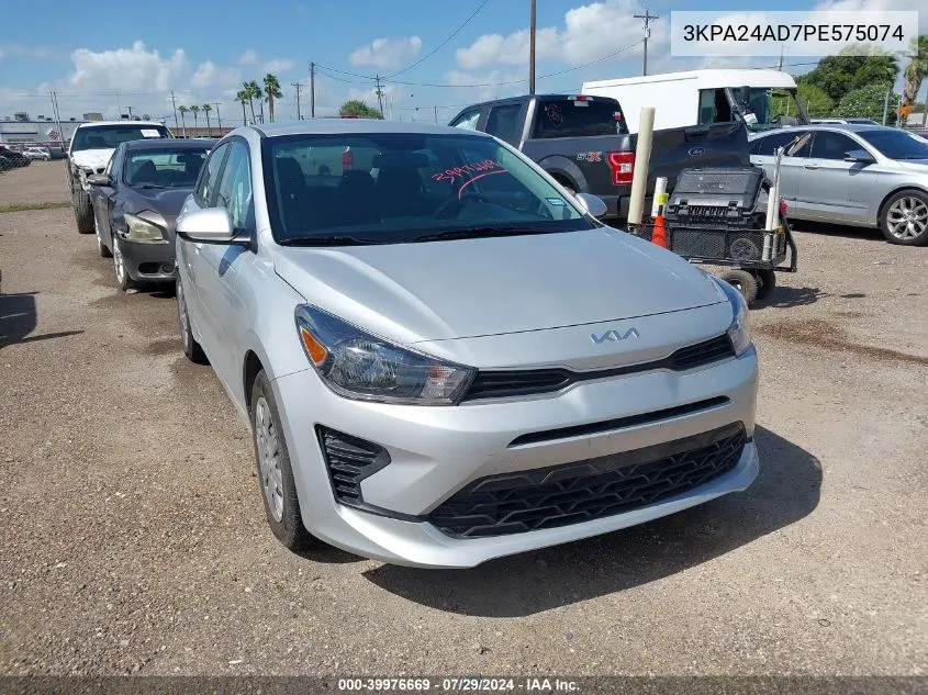 2023 Kia Rio Lx/S VIN: 3KPA24AD7PE575074 Lot: 39976669