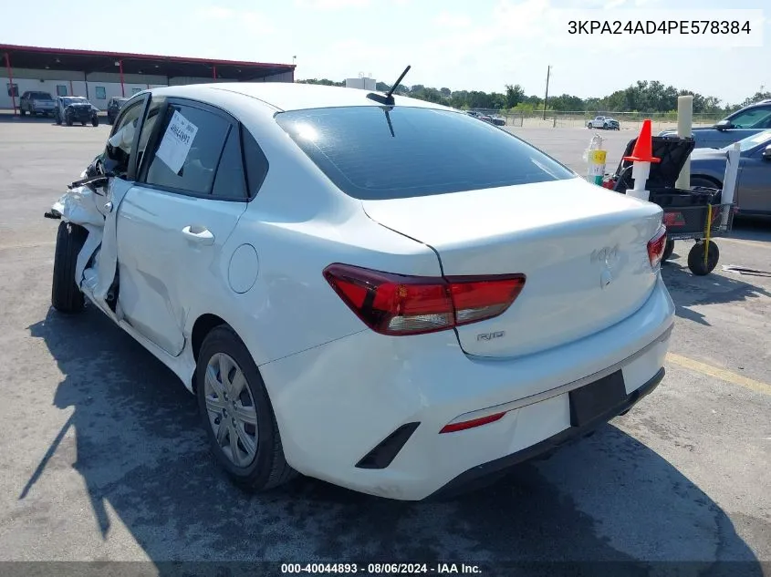 3KPA24AD4PE578384 2023 Kia Rio S